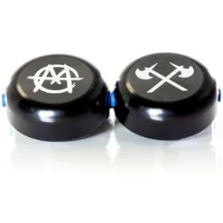 Embouts De Guidon DEMOLITION MARKIT Aluminium Noirs