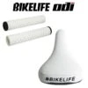 Pack Selle BIKELIFE Grippie Blanche+ Poignées CULT-VANS By ODI Blanc -Magasin De Vélos pack selle bikelife grippie blanche poignees cult vans by odi blanc