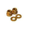 Paire D'écrous GUSSET Pour Axe 14mm Or -Magasin De Vélos paire d ecrous gusset pour axe 14mm or