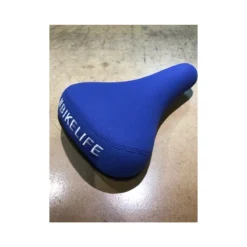 Selle BIKELIFE Bleue Logo Blanc 11 Selle BIKELIFE Bleue Logo Blanc -Magasin De Vélos selle bikelife bleue logo blanc 4