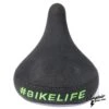 Selle BIKELIFE Noire Logo Vert 1 Selle BIKELIFE Noire Logo Vert -Magasin De Vélos selle bikelife noire logo vert